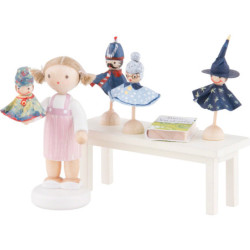 Flachshaarkinder Puppenspielerin - 5 cm