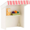 Flachshaarkinder Marktbude für Puppenspielerin - 8 cm