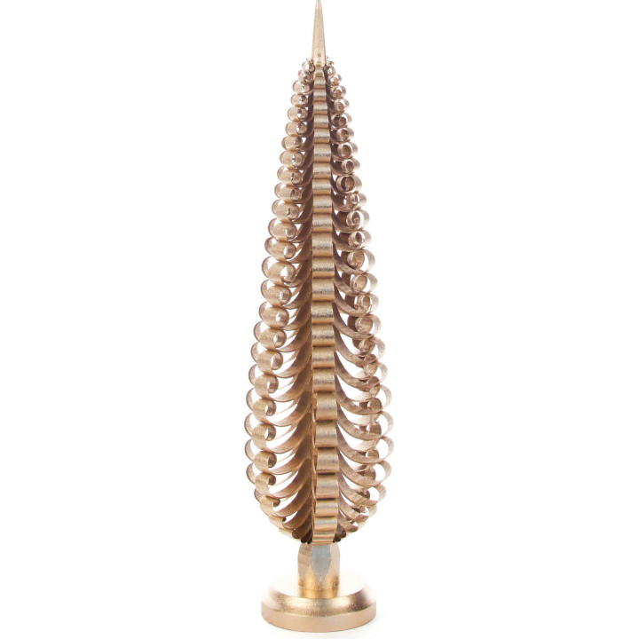 Spanbaum vergoldet - 30 cm