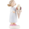 Flax Haired Children Big Girl with Icecream - 5 cm / 2 inch