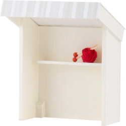 Flax Haired Children Stall Seamstress - 8 cm / 3.1 inch