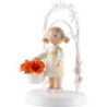 Flax Haired Children - Birthday Child with Daisies - 7,5 cm / 3 inch