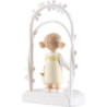 Flax Haired Children - Birthday Child with Flower Wreath - pink - 7,5 cm / 3 inch