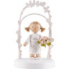 Flax Haired Children - Birthday Child with Roses - 7,5 cm / 3 inch