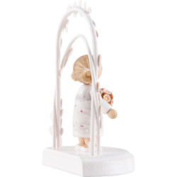 Flax Haired Children - Birthday Child with Roses - 7,5 cm / 3 inch