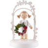 Flax Haired Children - Birthday Child with Flower Wreath - green / red - 7,5 cm / 3 inch