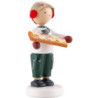 Flax Haired Children Boy with Cinnamon Star Cookies - 5 cm / 2 inch