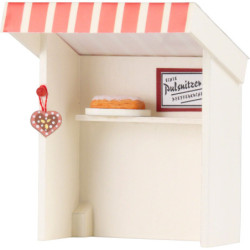 Flax Haired Children Stall Gingerbread Shop - 8 cm / 3.1 inch