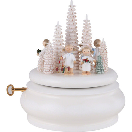 Spieldose "Weiße Weihnachten" - 15 cm