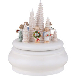 Spieldose "Weiße Weihnachten" - 15 cm