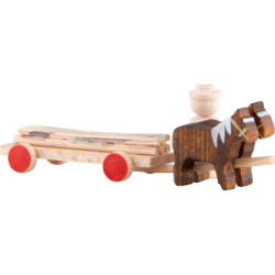 Horse Cart with Timber - 2 cm / 0.8 inch