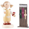 Flachshaarkinder Mädchen mit Armbanduhren - 5 cm