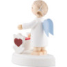 Flax Haired Angel with Cradle - 5 cm / 2 inch