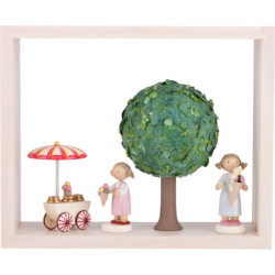 Apfelbaum im Rahmen - ohne Figuren - Sommer - 13,5 cm