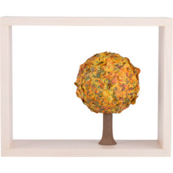 Apfelbaum im Rahmen - ohne Figuren - Herbst - 13,5 cm