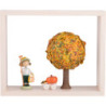 Apfelbaum im Rahmen - ohne Figuren - Herbst - 13,5 cm