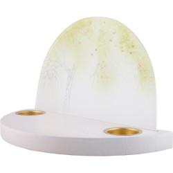 Glass Arch "Apple Tree in Spring" - without  Figurines - 28x17 cm / 11x6.7 inch