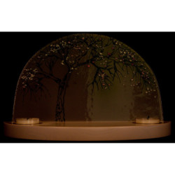 Glass Arch "Apple Tree in Spring" - without  Figurines - 28x17 cm / 11x6.7 inch