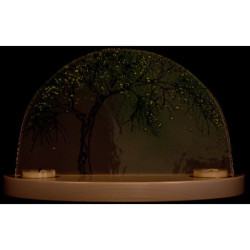 Glass Arch "Apple Tree in Summer" - without  Figurines - 28x17 cm / 11x6.7 inch