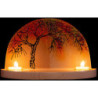Glass Arch "Apple Tree in Autumn" - without  Figurines - 28x17 cm / 11x6.7 inch