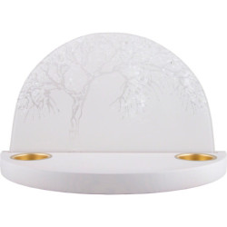 Glass Arch "Apple Tree in Winter" - without  Figurines - 28x17 cm / 11x6.7 inch