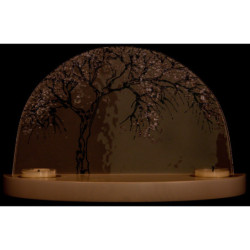 Gläserner Bogen "Apfelbaum im Winter" - ohne Figuren - 28x17 cm