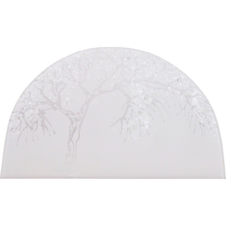 Gläsernes Bild  "Apfelbaum im Winter" - 26x15 cm