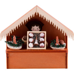Christmas Market Stall Tree Ornaments with Thiel Figurine - 8 cm / 3.1 inch