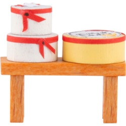 Bänkchen mit Spanschachteln - Edition Flade & Friends - 2,2 cm