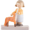 Flachshaarkinder Mädchen mit Fuchs - 4,4 cm