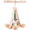 1-stöckige Pyramide Schneemänner - 25 cm