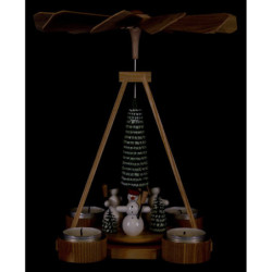 1-stöckige Pyramide Schneemänner - 25 cm