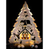 Light Triangle - Tree with Carolers - 34x44 cm / 13.4x17.3 inch