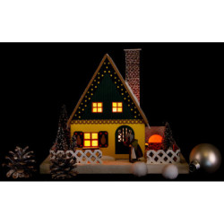 Lighted House - Gingerbread House - 24,5 cm / 9.6 inch