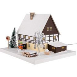 Lichterhaus Fachwerkhaus mit Vorhäusel - 29 cm