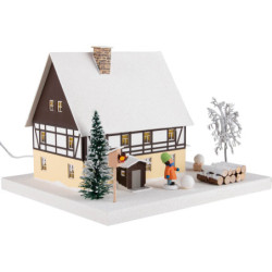 Lichterhaus Fachwerkhaus mit Vorhäusel - 29 cm