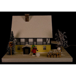 Lichterhaus Fachwerkhaus mit Vorhäusel - 29 cm