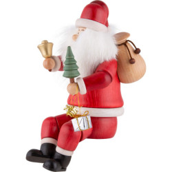 Räuchermännchen Weihnachtsmann Kantensitzer - 24 cm