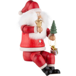 Räuchermännchen Weihnachtsmann Kantensitzer - 24 cm