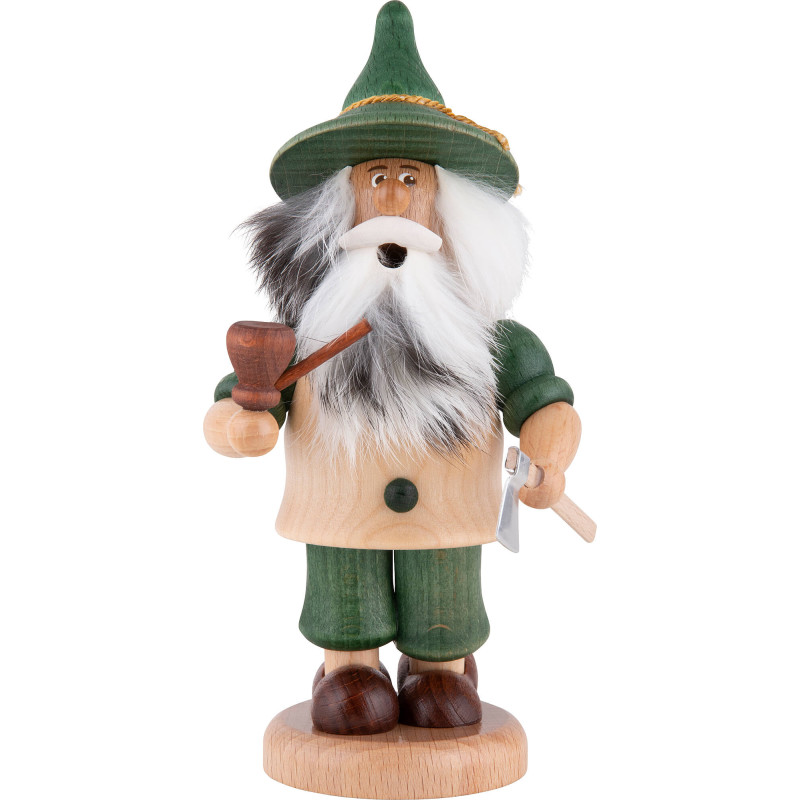 Smoker - Gnome Lumberjack Green - 17 cm / 6.7 inch
