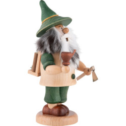 Smoker - Gnome Lumberjack Green - 17 cm / 6.7 inch