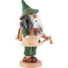 Smoker - Gnome Lumberjack Green - 17 cm / 6.7 inch