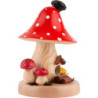 Räucherpilzhaus Fliegenpilz spitz - 16 cm
