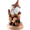 Smoker - Gnome with Cone Basket - 16 cm / 6.3 inch