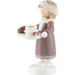 Flax Haired Children Girl with Applepunch - Edition Flade & Friends - 5 cm / 2 inch