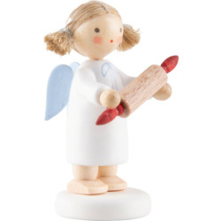 Flax Haired Angel with Rolling Pin - 4,2 cm / 1.7 inch