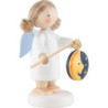 Flax Haired Angel with Lampion "Moon" - 4,2 cm / 1.7 inch
