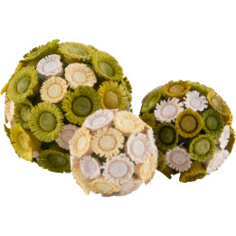 Flower Balls - Set of Three - 1,5 cm / 0.6 inch