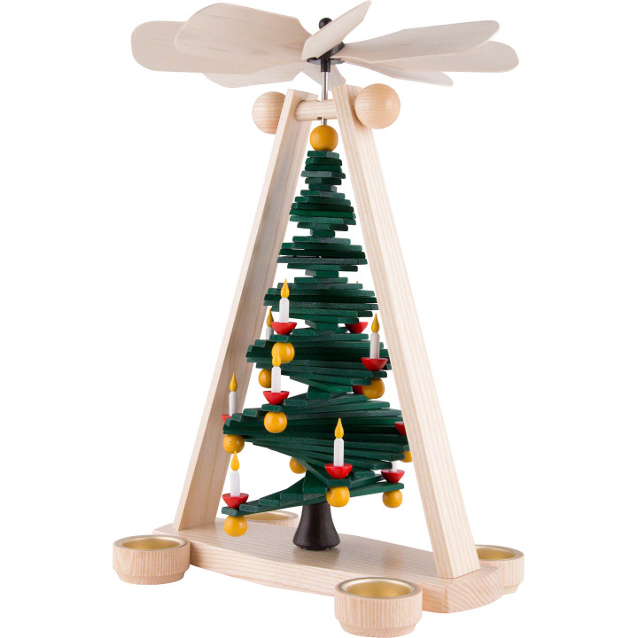 1-Tier Pyramid with Level Christmas Tree - 40 cm / 15.7 inch