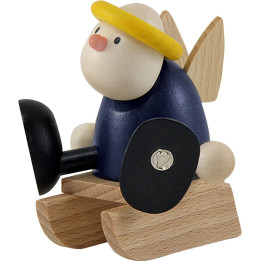 Engel Hans auf Schlitten - 7 cm